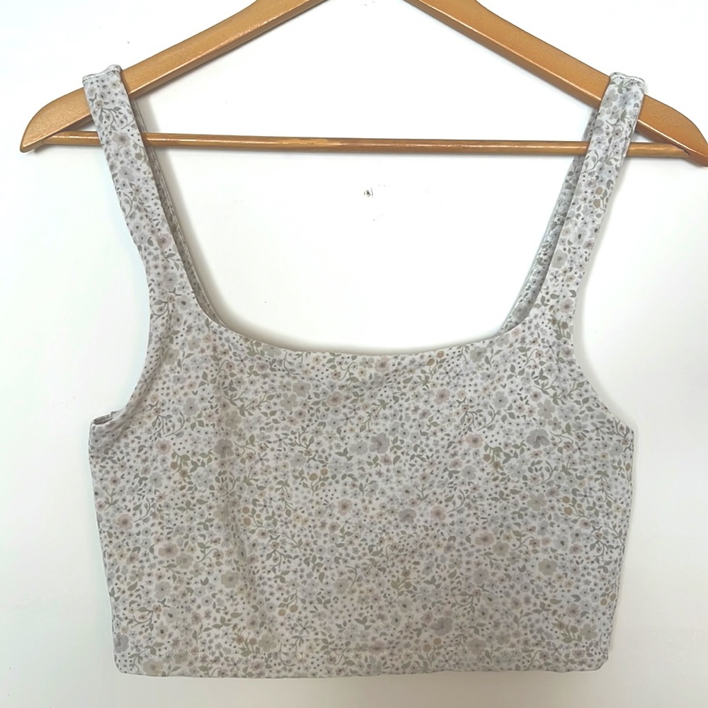 NWOT Aritzia Wilfred Vacay Cropped Tank Top- Size L 👚 - Picture 1 of 4